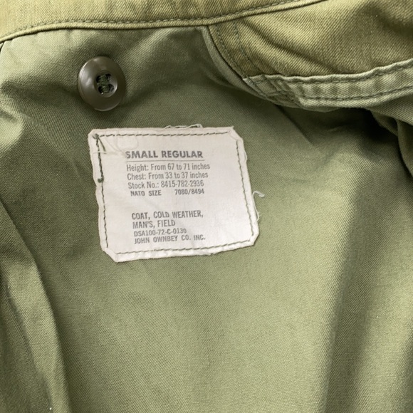 Vintage Army Field canvas coat streetwear s workwear - Picture 2 of 6